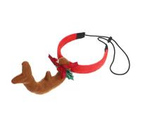 OUNONA Adjustable Christmas Antlers Headband for Pets, Realistic Polyester Deer Antlers Hair Hoop with Comfortable Wear, for Holiday Themed Cosplay and Festive Decorations for Cats