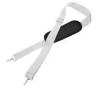 OUNONA Adjustable Nylon Shoulder Strap for Bags with Wide Design and Weight Distribution, Replacement Crossbody Strap for Laptop Messenger Bag, Suitable for Travel and Work, Silver