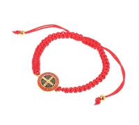 OUNONA Adjustable Saint Benedict Braided Religious Bracelet for Women and Men Vibrant Handmade Catholic Wristband Lightweight Unisex Spiritual Jewelry for Daily Wear and Special Occasions