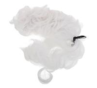 OUNONA Adjustable White Judge Lawyer Wig for Men Realistic Long Hair Cosplay Costume Accessory Soft Comfortable Headdress for Costume Parties Roleplaying Events and Stage Performances