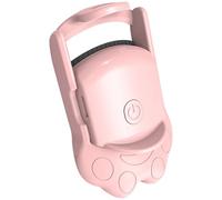 OUNONA Adorable Electric Eyelash Curler Heating Lash Curling Device for Effortless Curling Lasting Hold for Beginners The Go Makeup USB Rechargeable Pink