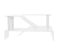 OUNONA Amphibious Turtle Basking Platform with Ramp for Tortoise and Reptile Fish Tank, White Abs Material Turtle Climbing Terrace and Dock Aquarium Ornament