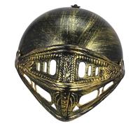 OUNONA Ancient Roman Soldier Helmet Cosplay Headwear for Men Medieval Style Knight Prop for Halloween Carnival Birthday Party Dress Up with Historical Significance Gold