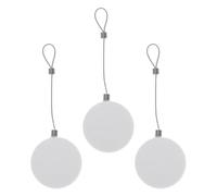 OUNONA Anti-Lost Rope Retractable Cable Lock with Steel Cable and Abs Housing, Round White Anti-Theft Protection with Wrench for Retail Displays and Homes