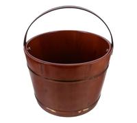 OUNONA Aromatic Wood Foot Bath Tub Handheld Portable Soaker for Elderly Hospital Bedside Use Deep Basin Wash Foot Bucket Handle