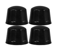OUNONA Atv Wheel Hub Dust-Proof Caps 4Pcs Rubber Rim Covers Replacement for Quad 110-250Cc Protect Rim Nuts and Wheels from Dirt and Debris