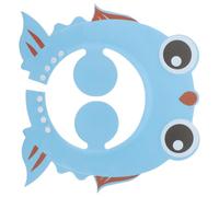 OUNONA Goldfish Pattern Adjustable Baby Shower Cap with Ear Protection Pads Lightweight Soft Toddler Hair Washing Shield Hat for Infant Bathing and Haircut