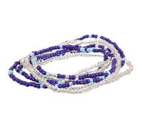 OUNONA Bead Waist Chain Handmade Jewelry for Women Dark Blue Beach Belly Decorative Set for Parties Travel and Dance