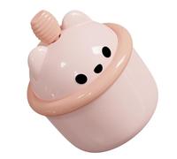 OUNONA Bear-shaped Facial Cleaner Bubble Maker with Easy-to-grip Handle and Abs Material, Creates Rich Lather for Daily Routine and Bathroom Decor Use, Portable Facial Foam Maker Cup