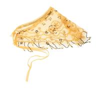 OUNONA Belly Dancing Facial Veil Exotic Dance Accessory Lightweight Traditional Costume Prop for Cultural Performances Breathable Design with Elegant Patterns and Tassels