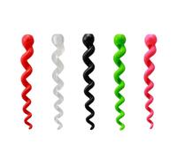 OUNONA Bike Brake Cable Sleeve Silicone Cord Covers 5Pcs Set Red Green Pink Black for Mountain Road Folding Bicycle Cable Protection