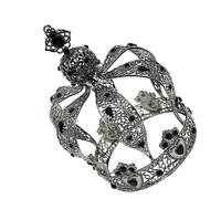 OUNONA Black Baroque Cake Crown Elegant Rhinestone Tiara for Birthday Cake Decoration Stunning Party Accessory Versatile Use for Celebrations