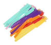 OUNONA Blank Soft PVC Wristbands Adjustable for Event Identification Safety Id Wristbands Party Wrist Bands for Visual Recognition in Hospitals Bars