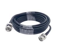 OUNONA Bnc Male to Male Rg58 Coaxial Cable 10m, Low Loss Black | 50 Ohm Impedance, 95% Braid Coverage, ABS and Copper Build, Reliable Connection for Testing and Supply