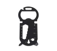 OUNONA Bottle Opener Keyring Multi-Functional Keychain with Ruler Wrench and Screwdriver Pocket Bottle Opener for Outdoor Use Travel and Everyday Carry 1 X Keychain
