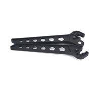 OUNONA Bow Stand for Recurve Bow Loaded Scissors Style Black Spring | Plastic Build, Clips to Bottom Limb, Portable Storage, 3d Shoot Range and Field Use