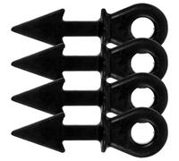 OUNONA Bowstring Rubber Dampener 4Pcs Vibration Absorber Kit for Compound Bows Archery Accessories Black Set Arrow-Shaped Design
