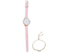 OUNONA Bracelet Alloy Take and to Wear Material Pu Or Convenient Watch Stylish Set with Accurate Time for Holidays and Anniversary Women