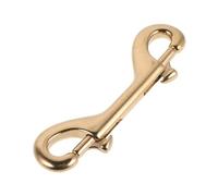 OUNONA Brass Double Ended Hook for Dog Leashes and Trigger Chain Clips, Heavy-duty Double Sided Snap Hook with Quick Operation and Secure Connection, for Leash Key Chain Management