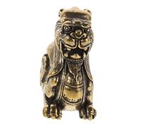 OUNONA Brass Feng Shui Pixiu Statue Retro Chinese Mythology Decor Wealth Prosperity Figurine for Home Office Tea Pet Companion Attract Fortune and Luck Sculpture