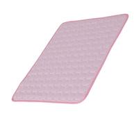 OUNONA Breathable Cooling Mat for Pets, Medium Size Pink Border, Lightweight and Foldable for Dogs and Cats at Home or on the Go