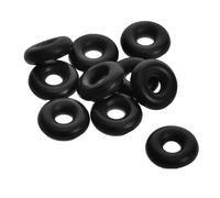 OUNONA Cable Ring Stop, Exercise Attachment Ring, 15pcs Black Rubber for Workout Pulley Machines, Fitness Equipment and Exercise Cable Attachments