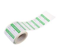 OUNONA Calibration Labels with Writeable 300pcs Green Self-Adhesive Paper Stickers 1 Roll for Quality Control and Equipment Calibration