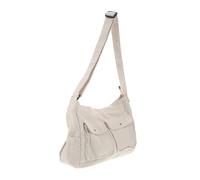 OUNONA Canvas Shoulder Bag for Women Large Capacity Tote Men's Casual Bag Messenger Tote Purse Lightweight for College Work