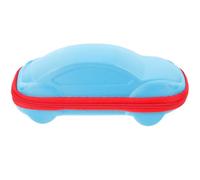 OUNONA Car Shaped Kids Glasses Case Portable Eyeglasses Organizer with Zipper Lightweight Protective Sunglasses Box for Children 6.7X3.1X2.4 Inches