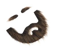 OUNONA Carnival Beard Prop Comfortable Fake Beard Eyebrows for Halloween Parties and Cosplay Events Material Fits Adults