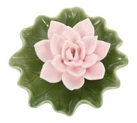 OUNONA Ceramic Incense Holder Flower Shape for Meditation Space and Bedroom, Create A Relaxing Atmosphere and Purify The Air, Beautiful Handmade Incense Stick Burner for Home Decor