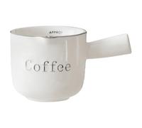 OUNONA Ceramic Pitcher 90ml Small Coffee Milk Dispenser Lightweight Design White Cup Shape for Coffee Bar and Latte Serving