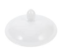 OUNONA Ceramic Tea Cup Lid Universal Replacement Spill Resistant Cover Fits Various Mugs and Teacups Simple Elegant Design for Home and Office