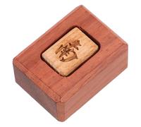 OUNONA Chinese Wooden Mahjong Wind Indicator Professional Mahjong Game Play Accessory Traditional Dealer Token Enhancing Gameplay Experience 1.50 Inch