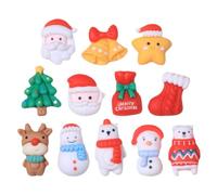 OUNONA Christmas Resin Adornment DIY Charm for Phone Case Accessories | Cute Mixed Style, Handmade Decor for Jewellery Makers, Scrapbooking and Micro-landscape Projects Random Style
