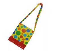OUNONA Clown Shoulder Bag Halloween Costume Accessory Colorful Dots | Prop Storage for Cosplay, Boy Girl’s Parade, Trick-or-treat Candy, Boy Girl Costumes, Themed Accessory