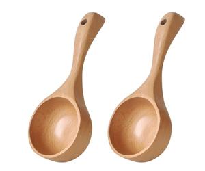 OUNONA Coffee Bean Scoop Spoon Easy to Clean and Not Easy to Deform Khaki Synthetic Material with One-piece Design for Kitchen Cooking and Rice Scooping Tasks