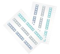 OUNONA Compact Book Tabs Sticky Page Markers in Assorted Colours Pp Material with 18pcs Per Sheet for Reading Notes and Study to Keep Notes Organised