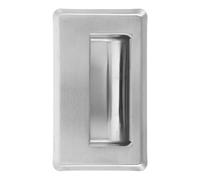 OUNONA Concealed Recessed Pull Handle - 4.5x2.6x0.8'' Stainless Steel Rectangular Hidden Flush Pull for Drawers Cupboards Cabinet Closet Doors