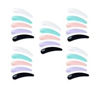 OUNONA Cosmetic Mask Scoops and Facial Cream Spoons 200pcs Multi-color Pp Plastic Small Size for Skincare Mixing and Application, Suitable for Beauty Tools and Facial Mask Use