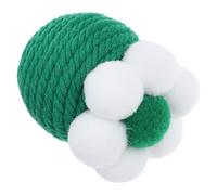 OUNONA Cotton Rope Cat Balls for Cats Sharpening Claws Training Green | Interactive Play for Kittens and Cats, Home or PET Shops, Cotton Rope Build, Entertaining Use