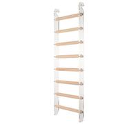 OUNONA Creative Acrylic and Wooden Bird Climbing Step Ladder Toy for Parakeets and Cockatiels, Provides Essential Physical Activity and Beak Conditioning, for Parrot Cage Play