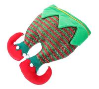 OUNONA Creative Upside Down Santa Pants Hat Christmas Party Decorative Hat for Adults Funny Cosplay Xmas Accessory Soft Comfortable Material for Holiday Celebrations and Tree Top