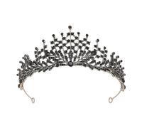 OUNONA Crown Tiara Crystal Hair Decoration Crown Baroque Alloy Sparkling Sturdy Wedding Bride Headdress for Brides at Wedding Party Dance Party