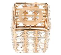 OUNONA Crystal Art Glass Ceiling Lamp Shade Zinc Alloy Light Cover with Decorative Diffuse Lighting Warm Gentle Glow Dust-Resistant Ceiling Lamp Accessory for Home and Office