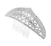 OUNONA Crystal Bridal Headband Crown with Dazzling Crystals Alloy Wedding Tiara for Women Multi Occasion Headpiece for Birthday Prom Stage