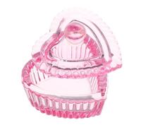 OUNONA Crystal Cup Lid for Nail Soaking Bowl Dappen Dish for Manicure Heart Shaped Dappen Dish Glass Nail Art Tools