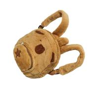 OUNONA Cute Animal Plush Backpack for Girls Small Shoulder Bag for Cycling Hiking and School and Resilient Stuffed Backpack Practical Storage Compartments