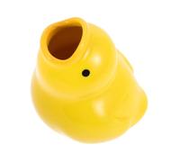 OUNONA Cute Duck Ceramic Toothbrush Holder Bathroom Organizer for Boys and Girls Adults
