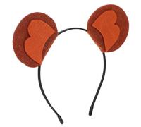 OUNONA Cute Monkey Animal Ear Headband for Women, Comfortable Felt Material Iron Frame, Easy to Wear Headband for Carnival and Halloween Costume Accessories